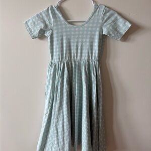 Alice + Ames gingham short sleeve ballet dress